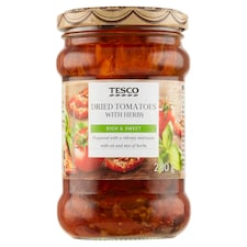 Tesco Sušené paradajky v repkovom oleji s bylinami 280 g