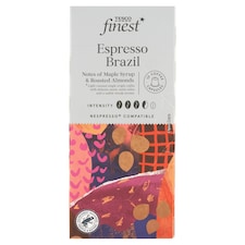 Tesco Finest Espresso Brazil pražená mletá káva v kapsulách 10 ks 54 g
