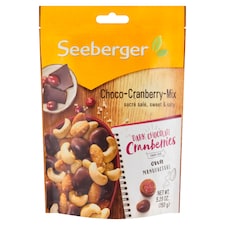 Seeberger Zmes sladených sušených brusníc v horkosladkej poleve 150 g