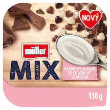 Müller Mix Creamy Jogurt Choco Hearts 130 g