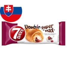 7 Days Croissant Double s náplňami s vanilkovou príchuťou a s višňami 110 g