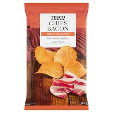 Tesco Smažené zemiakové lupienky so slaninovou príchuťou 150 g