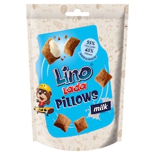 Lino Lada Cereálne vankúšiky s mliečnou náplňou 80 g