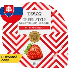 Tesco Greek Style jogurt jahodový 125 g