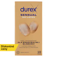 Durex Sensual No Latex prezervatívy 10 ks