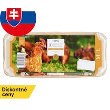 Tesco Čerstvé vajcia z chovu na voľnom výbehu M-L 10 ks