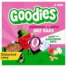Goodies ovsené tyčinky malina a jablko 6 x 23 g