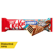 KitKat Chunky Funky oblátka v mliečnej čokoláde a bielej poleve, 40 g