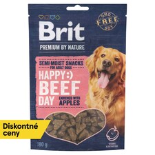 Brit Premium by Nature Polomäkká maškrtka pre psov hovädzina obohatené o jablko 180 g