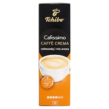 Tchibo Cafissimo Caffè Crema pražená mletá káva kapsuly 10 x 7,4 g (74 g)