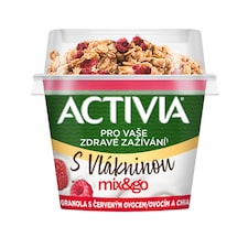 ACTIVIA Mix&Go Granola s červeným ovocím a chia 165g