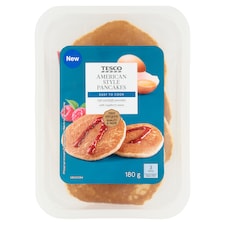 Tesco Pšeničné lievance s malinovou omáčkou 180 g