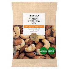 Tesco Zmes jadier mandlí a pražených kešu orechov 60 g