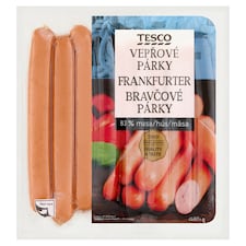Tesco Bravčové párky 680 g