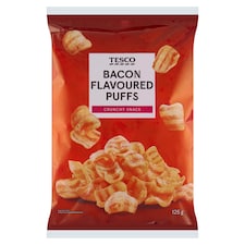 Tesco Pšeničný snack fritovaný s príchuťou slaniny solený 125 g