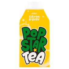 POPSTAR Tea Čajový nealkoholický nápoj s príchuťou citrónu a yuzu 0,5 l