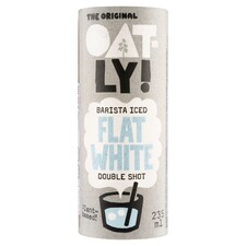 Oatly! Barista Iced Flat White ovsený nápoj s kávou 235 ml