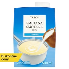 Tesco Trvanlivá smotana 10% 500 ml