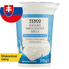 Tesco Jogurt smotanový biely 375 g