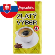 Popradská Zlatý výber pražená mletá káva 250 g