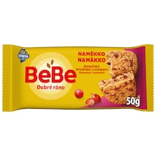 Opavia BeBe Dobré ráno brusnica s ovocím sušienky s 5 celozrnnými cereáliami balenie 50 g
