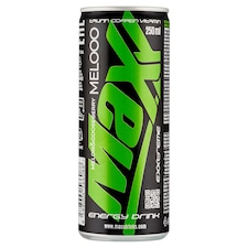 Maxx Exxtreme Melooo sýtený energetický nápoj s príchuťou melónu a egreša 250 ml
