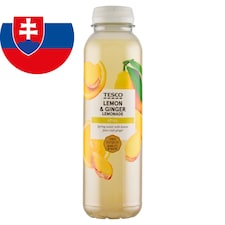 Tesco Nesýtený nápoj z citrónovej šťavy s dužinou a zázvorom 400 ml