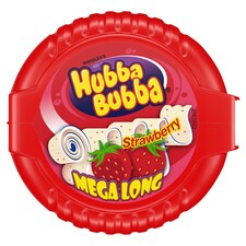 Wrigley's Hubba Bubba Mega Long žuvačka s jahodovou príchuťou 56 g