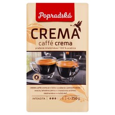 Popradská Crema Caffé Crema pražená mletá káva 250 g
