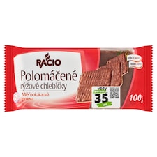 Racio Polomáčané ryžové chlebíčky mliečnokakaová poleva 100 g