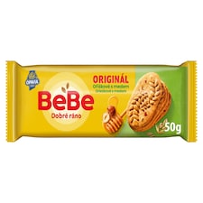 Opavia BeBe Dobré ráno orieškové s medom sušienky s 5 celozrnnými cereáliami balenie 50 g