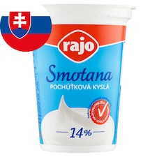 Rajo Smotana pochúťková kyslá 14 % 375 g
