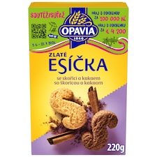 Opavia Esíčka Škoricové a kakaové Sušienky Balenie 220 g