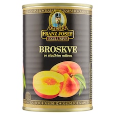 Franz Josef Kaiser Exclusive Broskyne lúpané polené v sladkom náleve 410 g