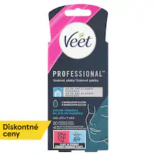 Veet Professional Voskové pásiky na tvár pre citlivú pokožku 20 ks