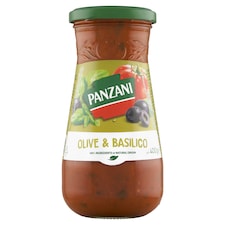 Panzani Olive & Basilico hotová paradajková omáčka s nasekanými olivami a bazalkou 400 g