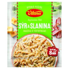 Vitana Rýchla večera Syr a slanina omáčka s cestovinami 163 g