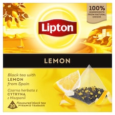 Lipton Lemon ochutený čierny čaj 20 čajových vrecúšok 34 g