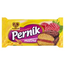 Perníkář Medový perník s ovocnou náplňou s malinami v tmavej poleve 60 g