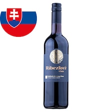 Virex Ríbezľové víno ovocné červené polosladké 0,75 l