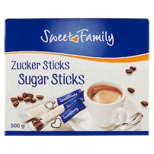Sweet Family Krupicový cukor v tyčinkách 100 x 5 g (500 g)