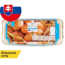 Tesco Čerstvé vajcia z podstielkového chovu L 10 ks