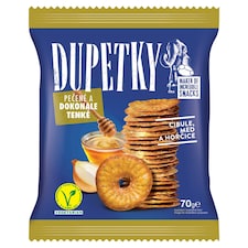 Dupetky Praclíky s príchuťou cibule, med a horčica 70 g