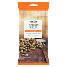 Tesco Semená tekvice bezšupkovej pražené solené 70 g