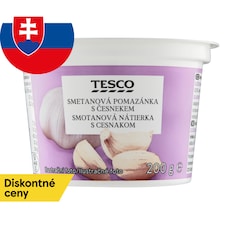 Tesco Smotanová nátierka s cesnakom 200 g