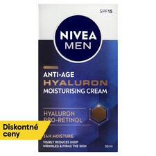 Nivea Men Hyaluron Hydratačný pleťový krém proti vráskam OF 15 50 ml