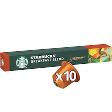 STARBUCKS Breakfast Blend by NESPRESSO Medium Roast Kávové kapsuly, 10 kapsúl v balení, 56 g