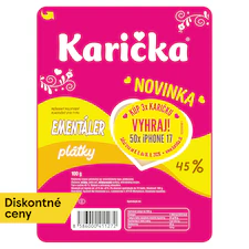 Karička Ementáler 45 % plátky 100 g