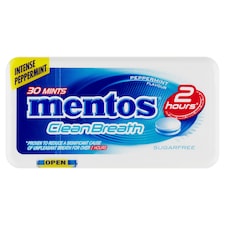 Mentos Clean Breath Peppermint 30 ks 21 g