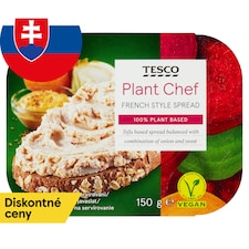 Tesco Plant Chef Rastlinná nátierka z tofu s cibuľou a sušeným potravinárskym droždím 150 g